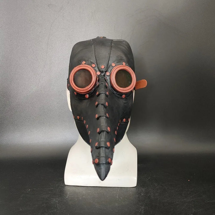 Steampunk Plague Mask in Latex Brown