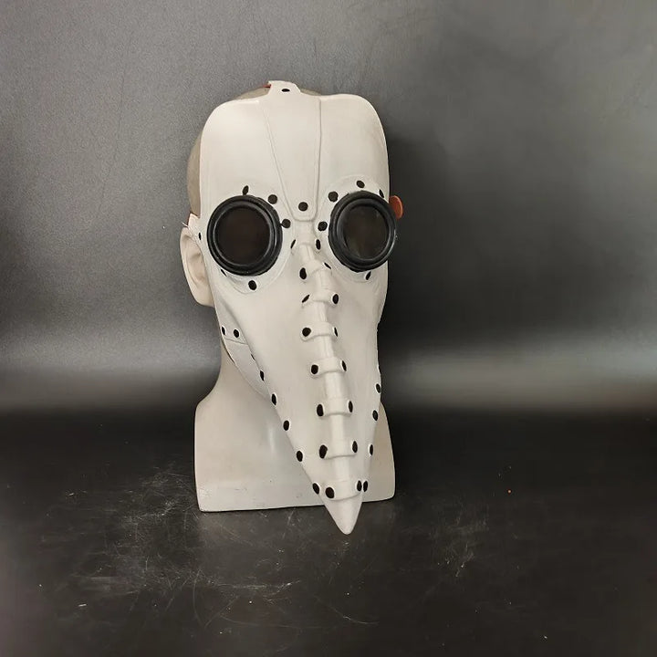 Steampunk Plague Mask in Latex White