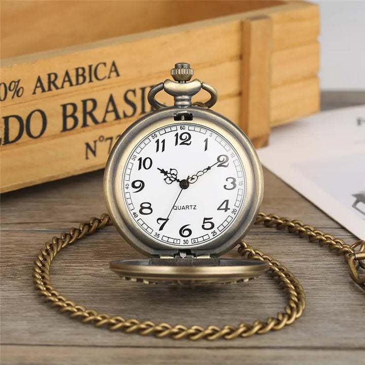 Steampunk Pocket Watch Minimalist Gears clean