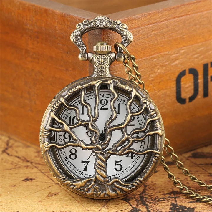 Steampunk Pocket Watch Tree of Life vintage