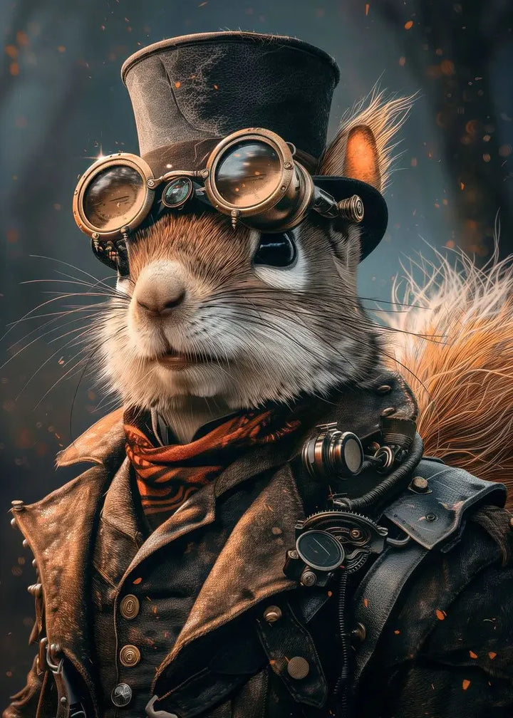 Steampunk Rabbit Wall Art fashion