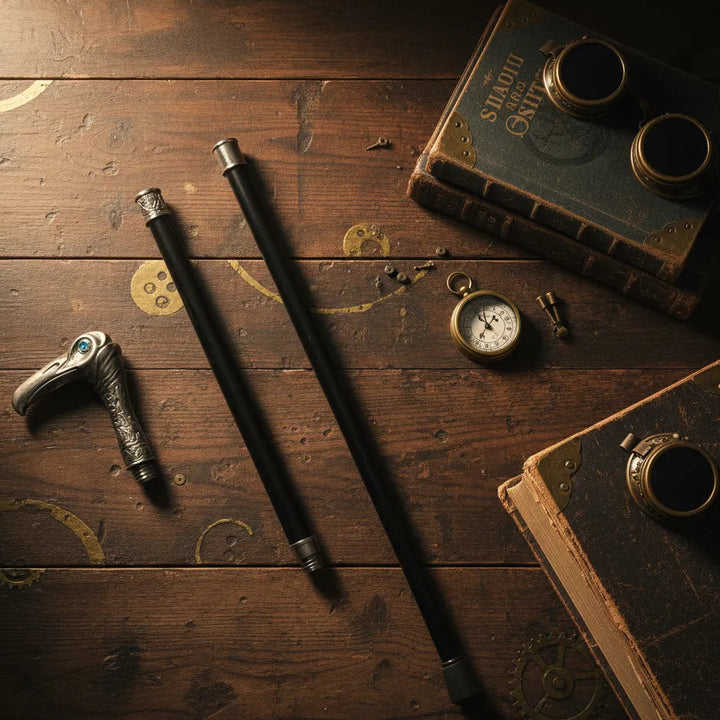 Steampunk Raven Walking Cane