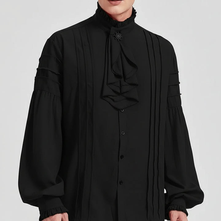 Steampunk Renaissance Button-down Shirt black 