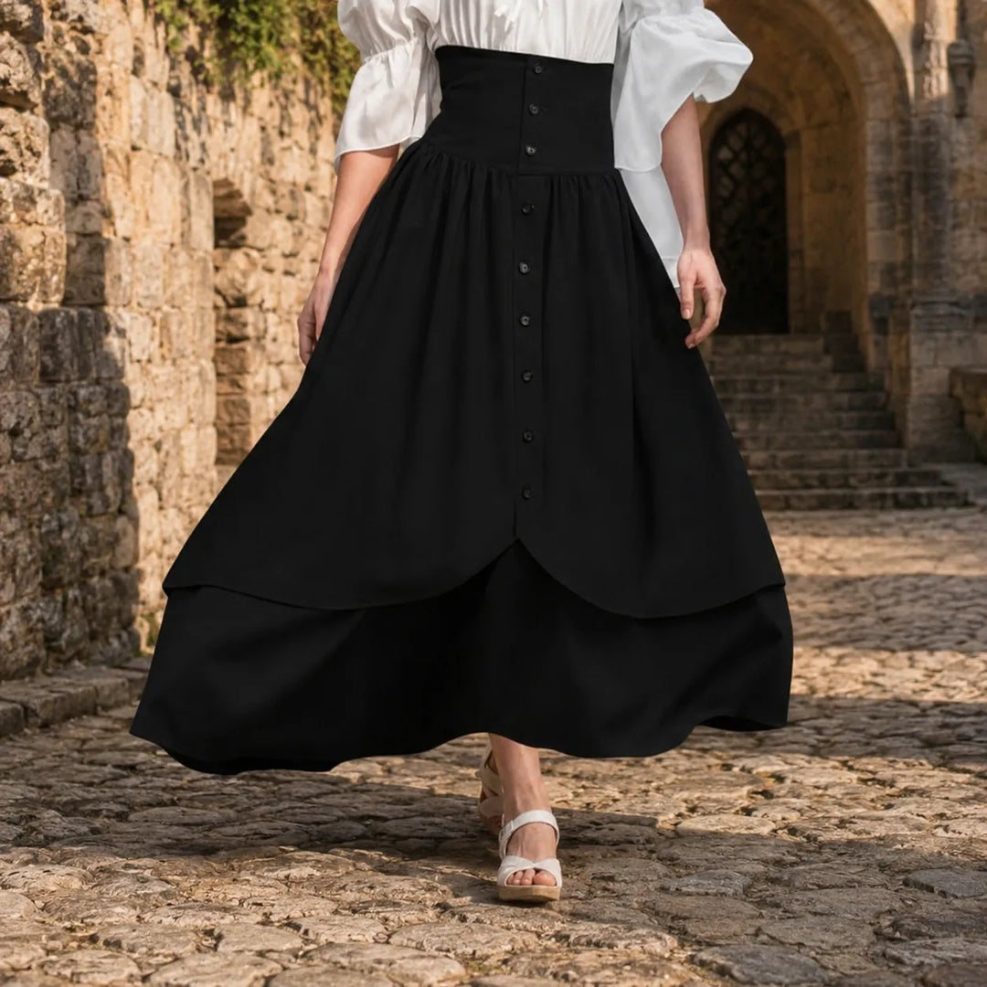 Steampunk Renaissance Lace-up Skirt