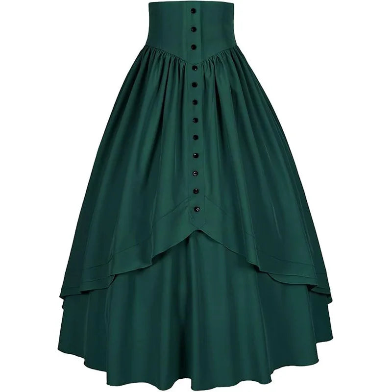 Steampunk Renaissance Lace-up Skirt elegant
