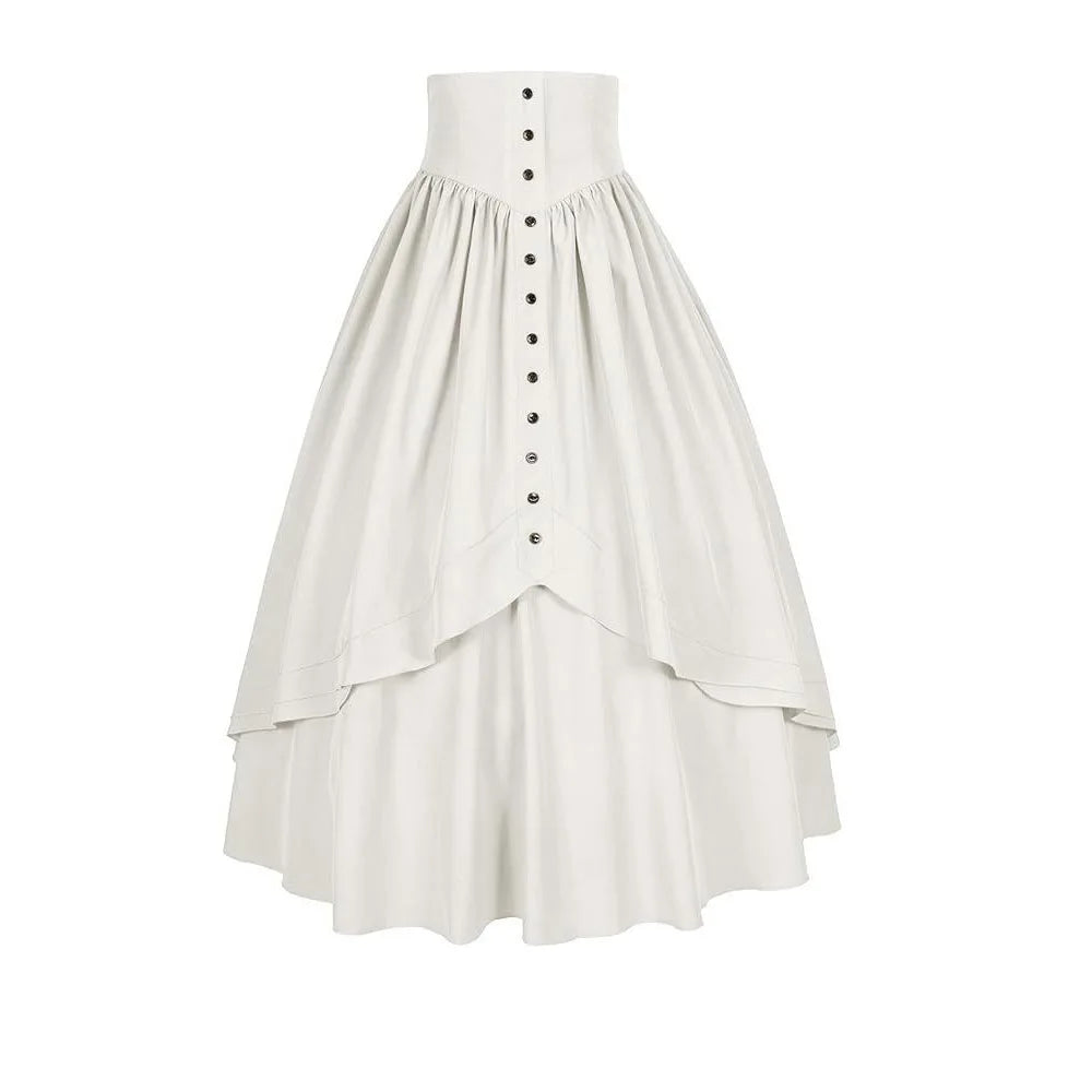Steampunk Renaissance Lace-up Skirt romantic
