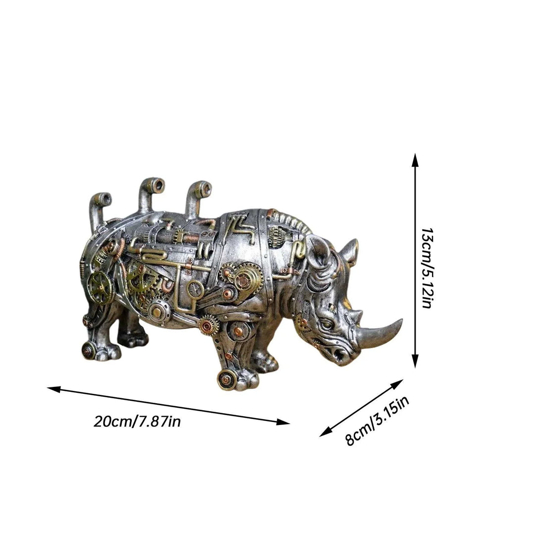 Steampunk Rhinoceros Sculpture unique