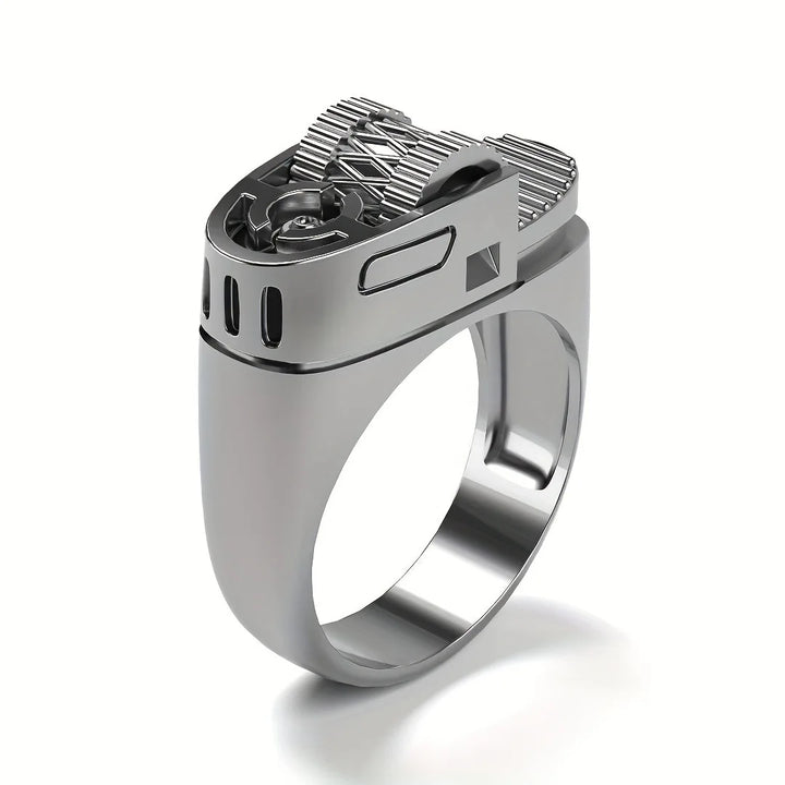 Steampunk Ring Lighter silver