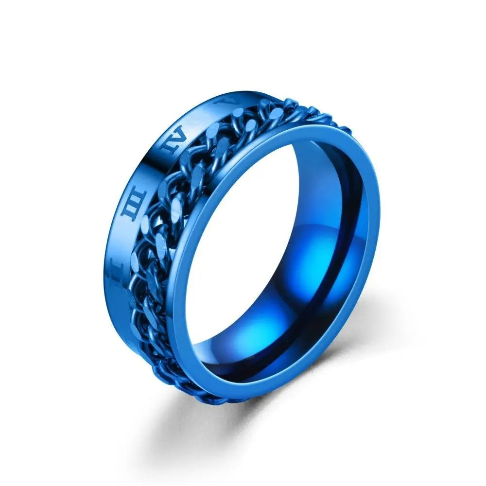 Steampunk Ring With Roman Numerals tendance