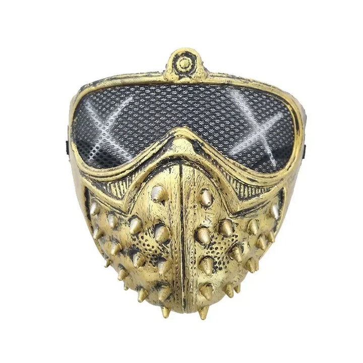 Steampunk Rivet Mask gold