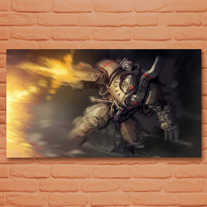 Steampunk Robot Poster Wall Art