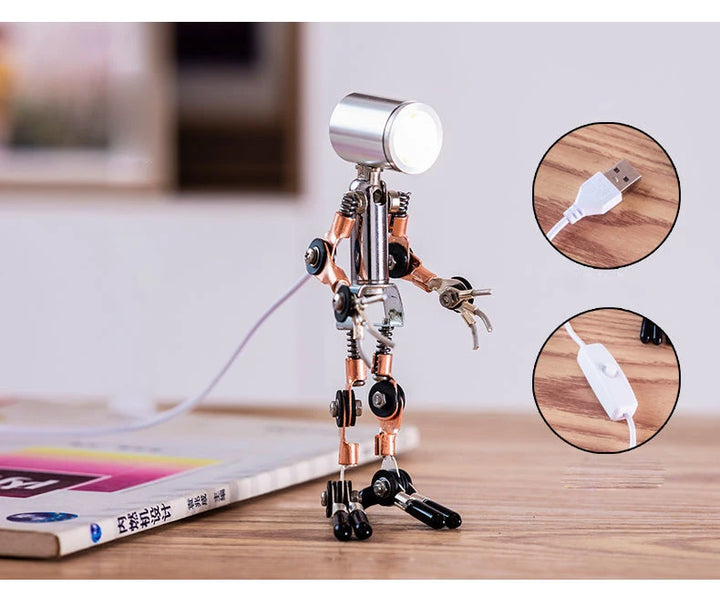 Steampunk Robot Table Lamp stylish
