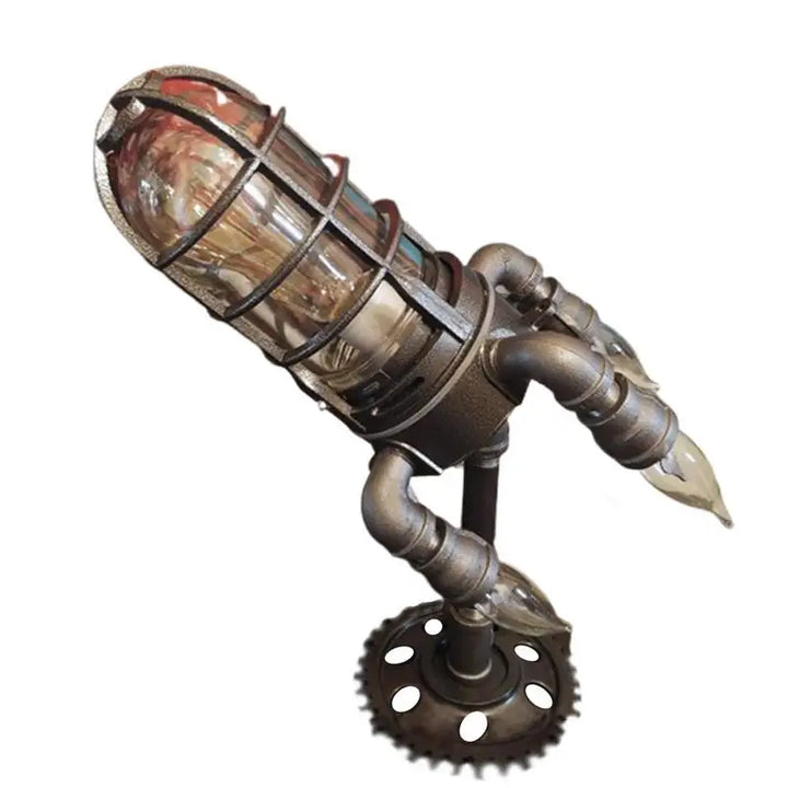  Steampunk Rocket Lamp