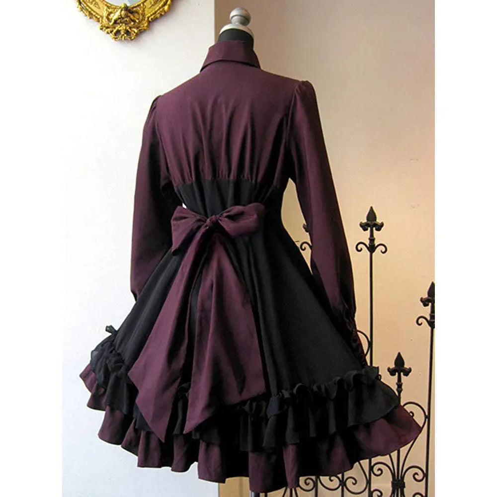 Steampunk Ruffled Dress Awesome