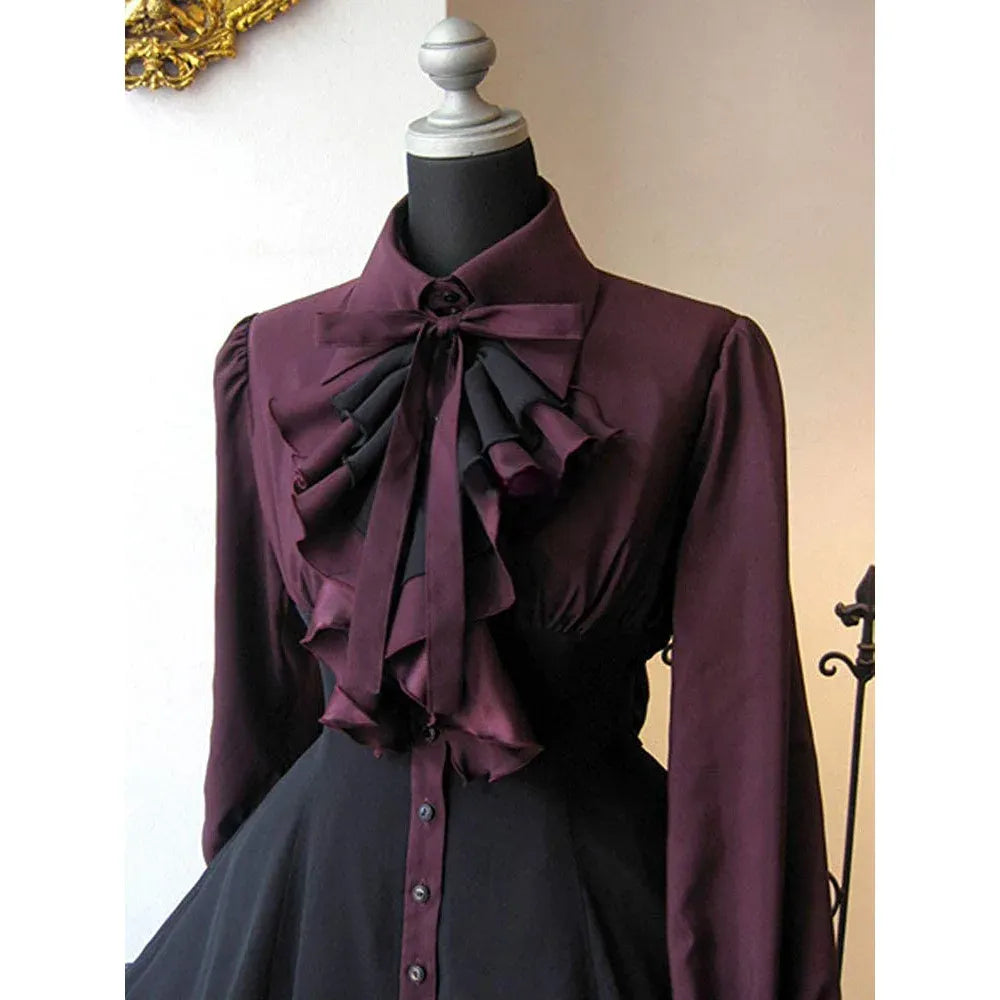 Steampunk Ruffled Dress Beautifull