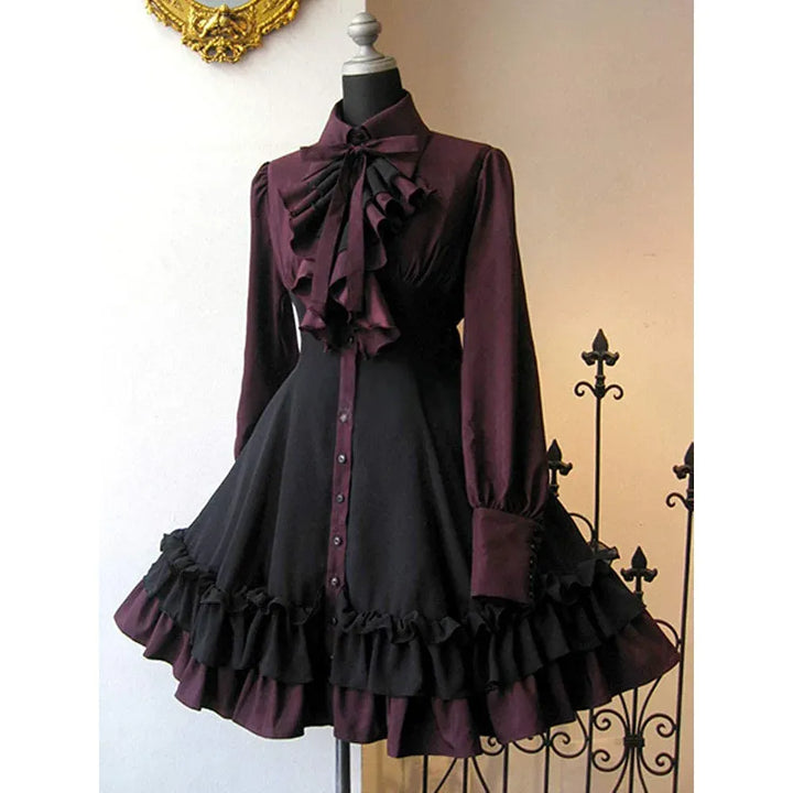 Steampunk Ruffled Dress Design