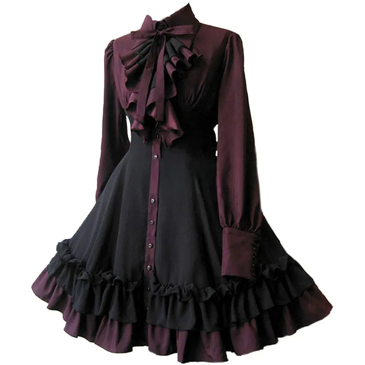 Steampunk_Ruffled_Dress Stylish