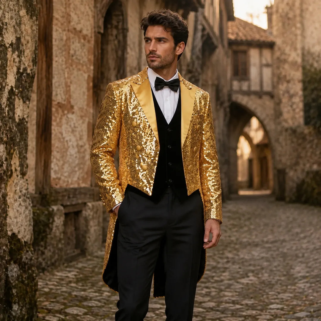 Steampunk Sequined Coat
