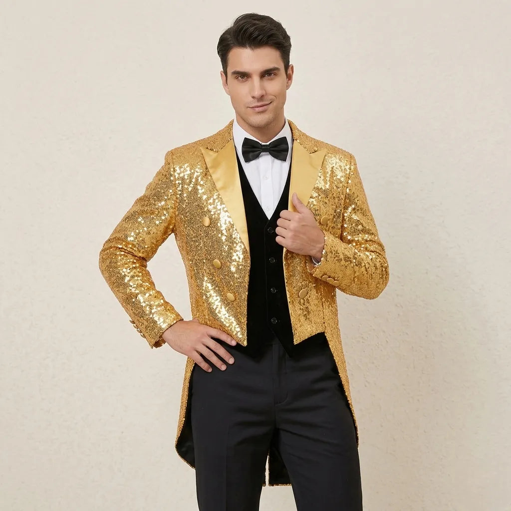 Steampunk Sequined Coat