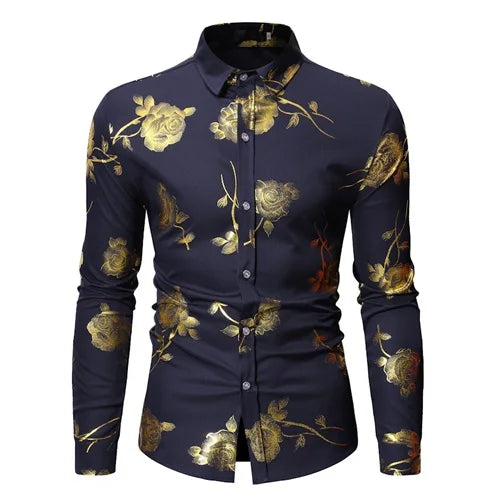 Steampunk Shirt Golden Roses – Victorian inspired