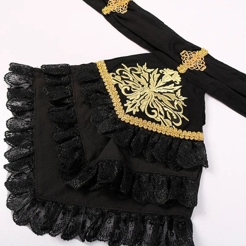 Steampunk Shirt with High Ruffled Collar – classic steampunk