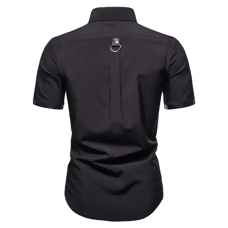 Steampunk Short-Sleeved Shirt – lightweight fabric