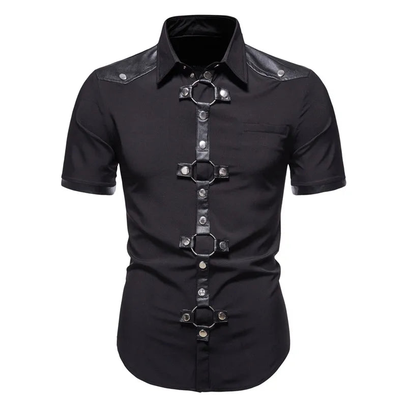 Steampunk Short-Sleeved Shirt – vintage style