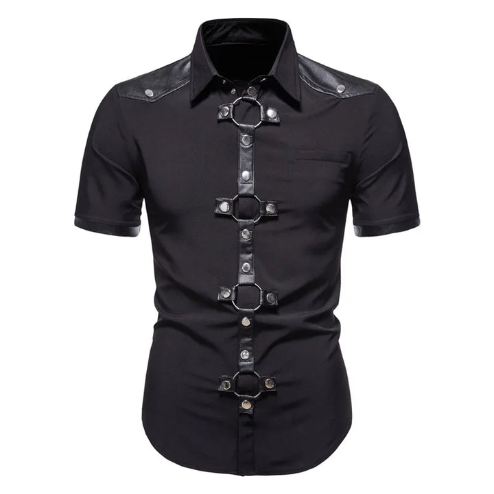 Steampunk Short-Sleeved Shirt – vintage style