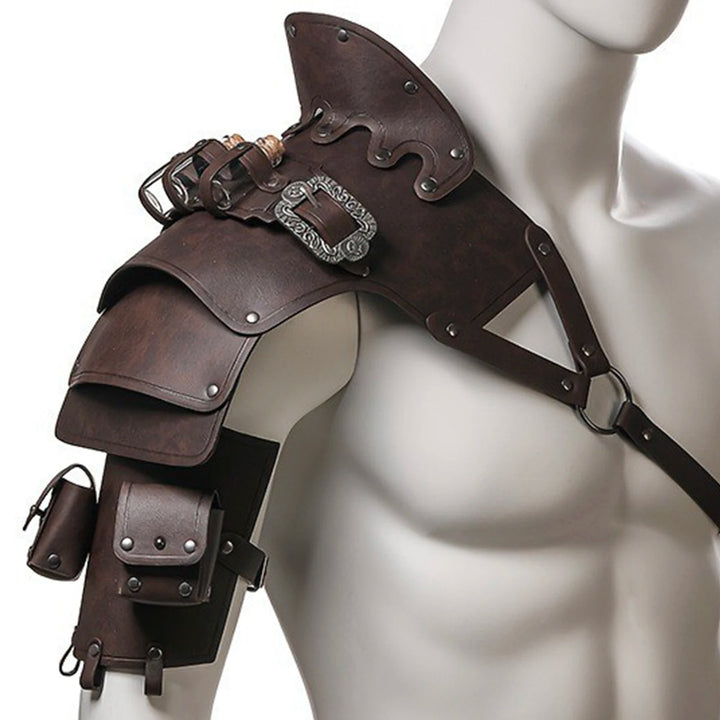 Steampunk Shoulder Armor Design brown