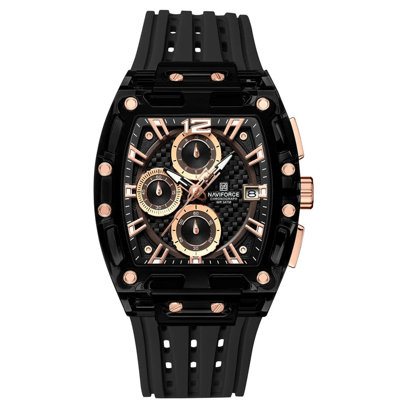 Steampunk Silicone Wristwatch bold
