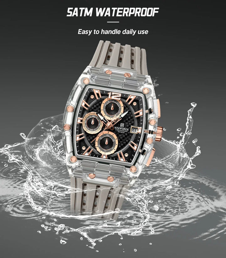 Steampunk Silicone Wristwatch durable
