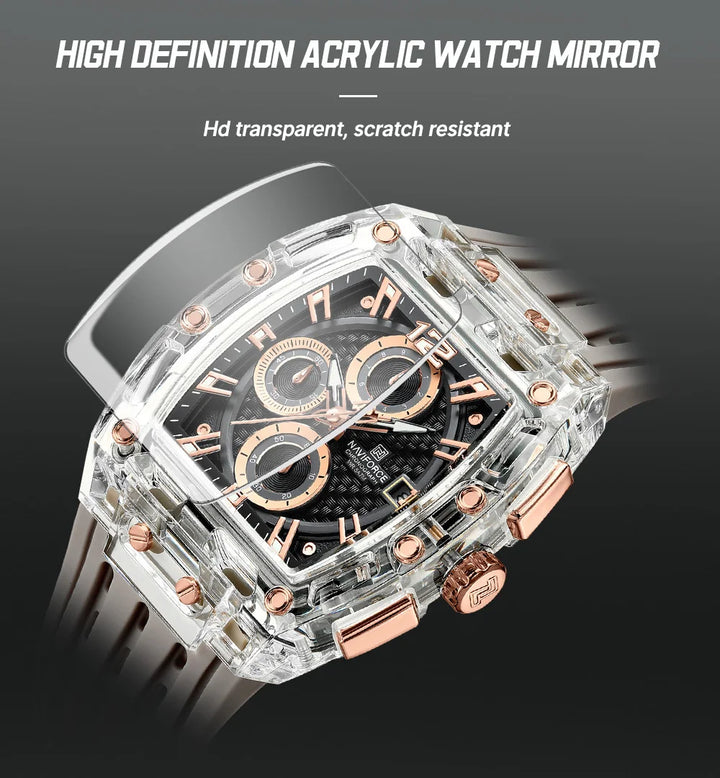 Steampunk Silicone Wristwatch flexible