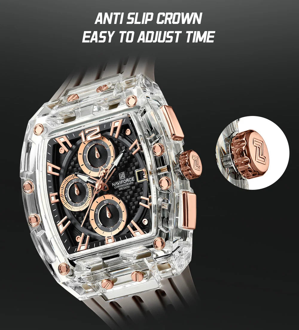Steampunk Silicone Wristwatch sporty