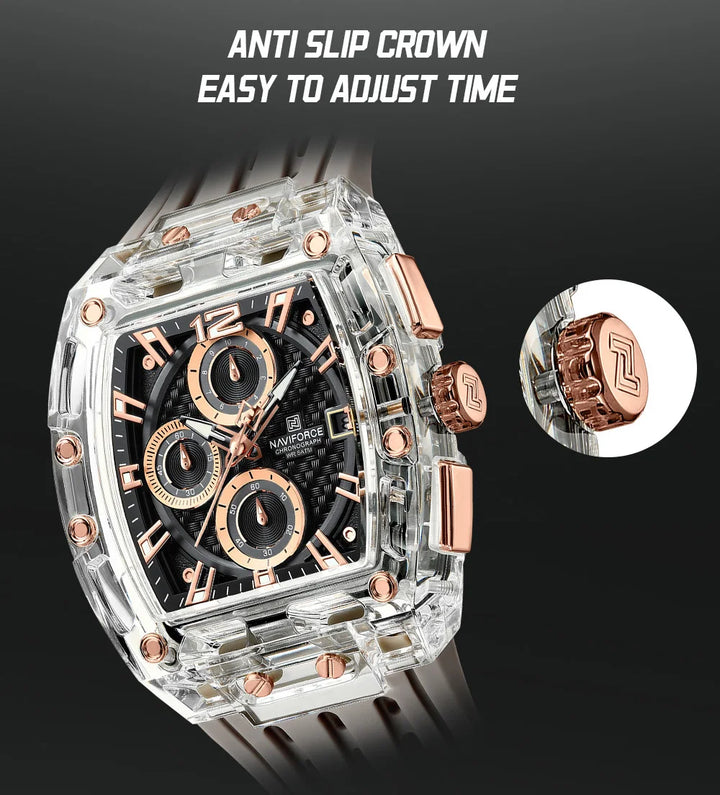 Steampunk Silicone Wristwatch sporty
