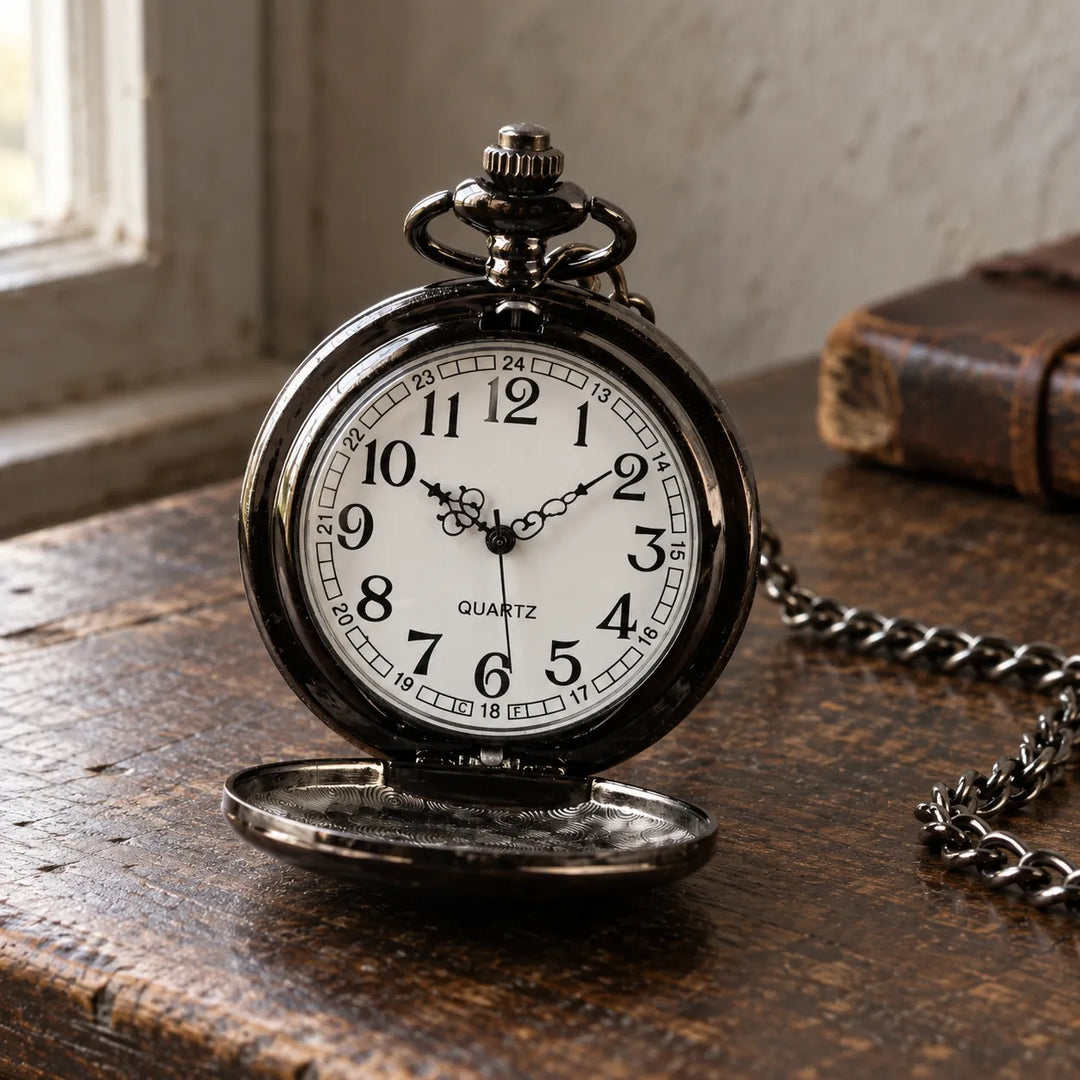 Steampunk Silver Pocket Watch