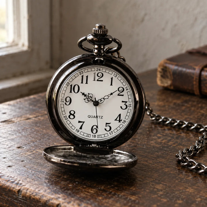 Steampunk Silver Pocket Watch