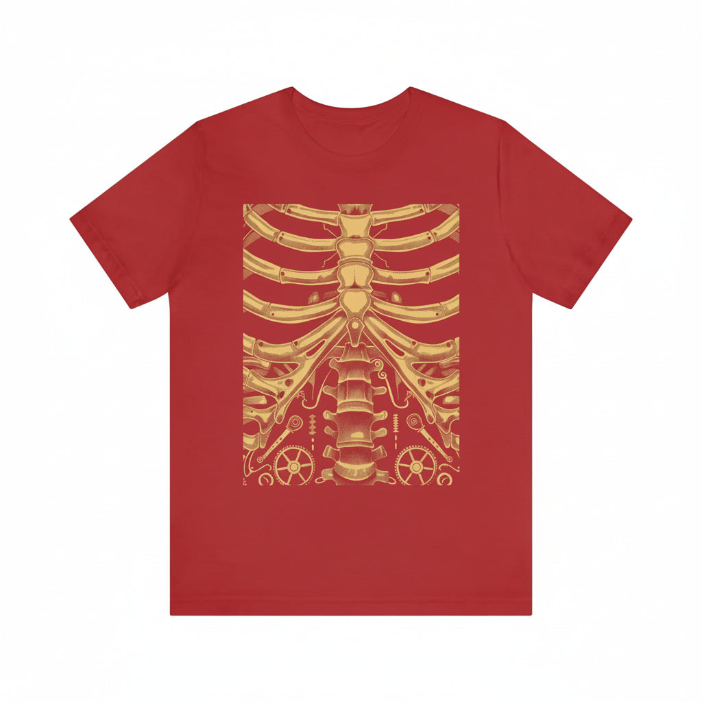 Steampunk Skeleton Gears T-shirt dark