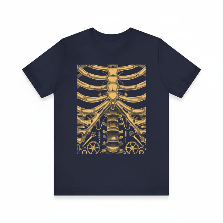 Steampunk Skeleton Gears T-shirt detailed