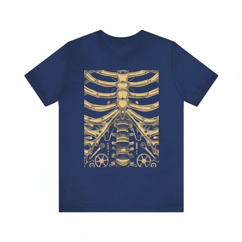 Steampunk Skeleton Gears T-shirt gothic