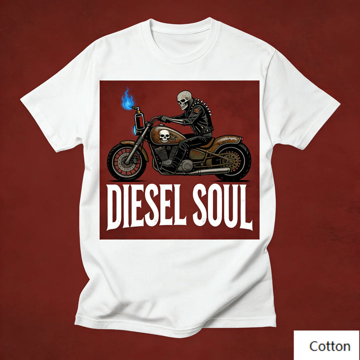 Steampunk Skeleton Motorcycle T-shirt chic