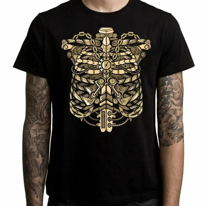 Steampunk Skeleton T-shirt black