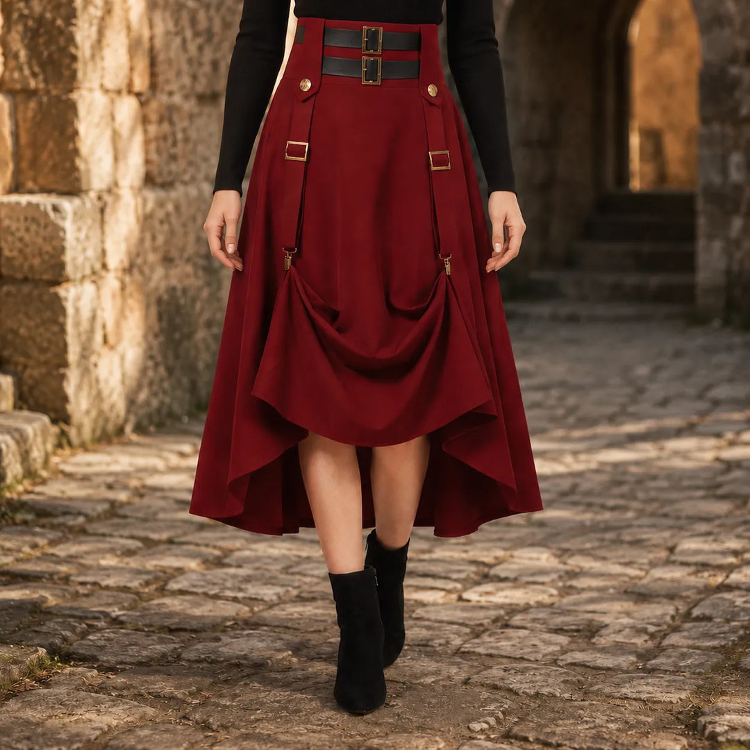 Steampunk Skirt With Straps