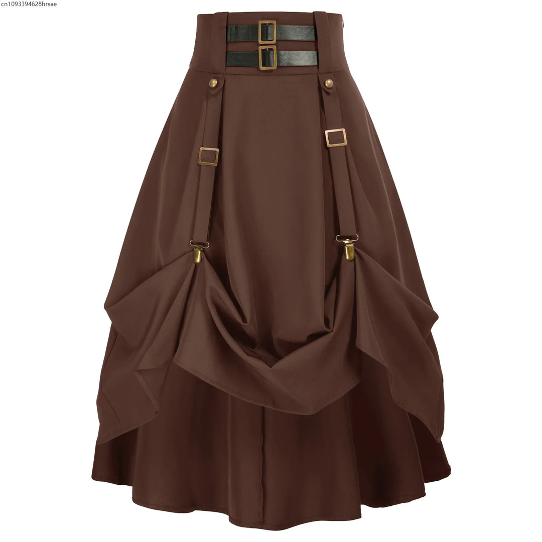 Steampunk Skirt With Straps bold