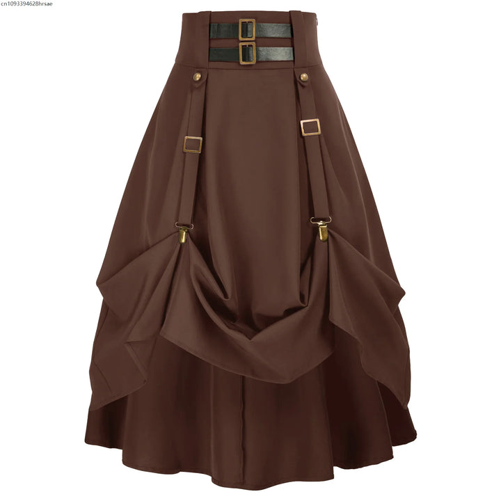 Steampunk Skirt With Straps bold