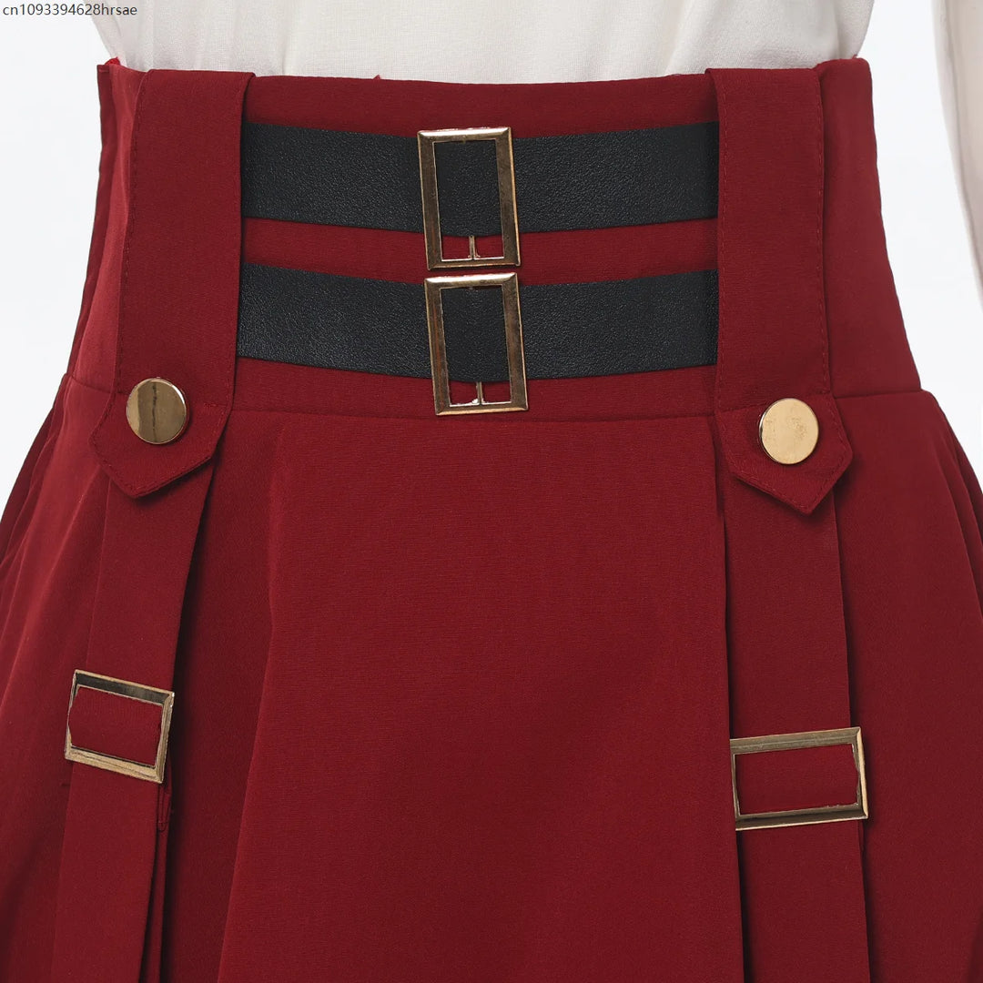 Steampunk Skirt With Straps edgy