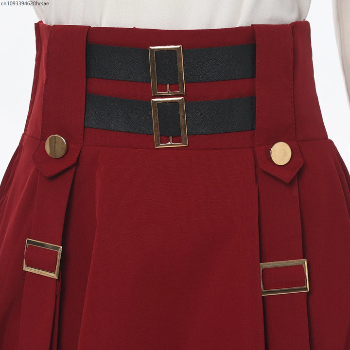 Steampunk Skirt With Straps edgy