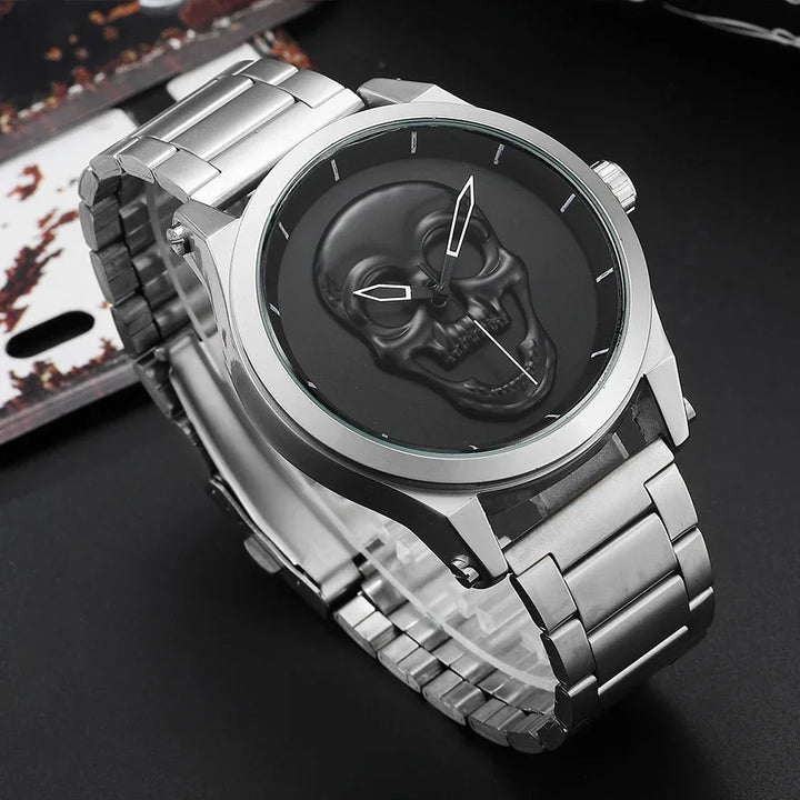 Steampunk Skull 3D Wristwatch edgy