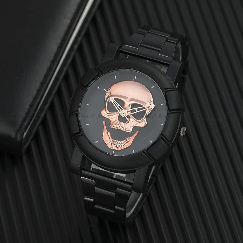 Steampunk Skull 3D Wristwatch striking