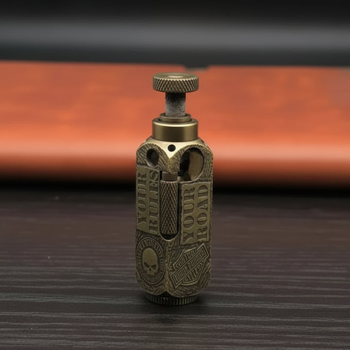 Steampunk Skull Kerosene Lighter