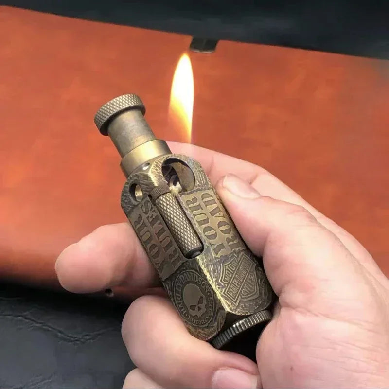 Steampunk Skull Kerosene Lighter tendance